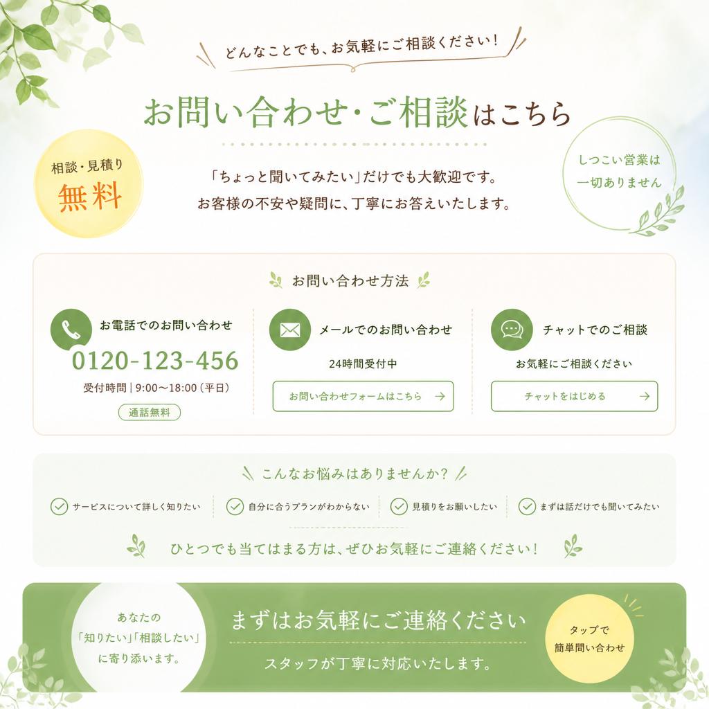 問い合わせ・相談のご案内