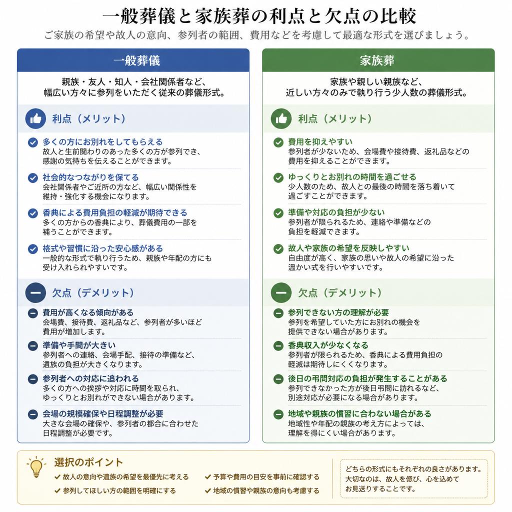 それぞれのメリットとデメリット