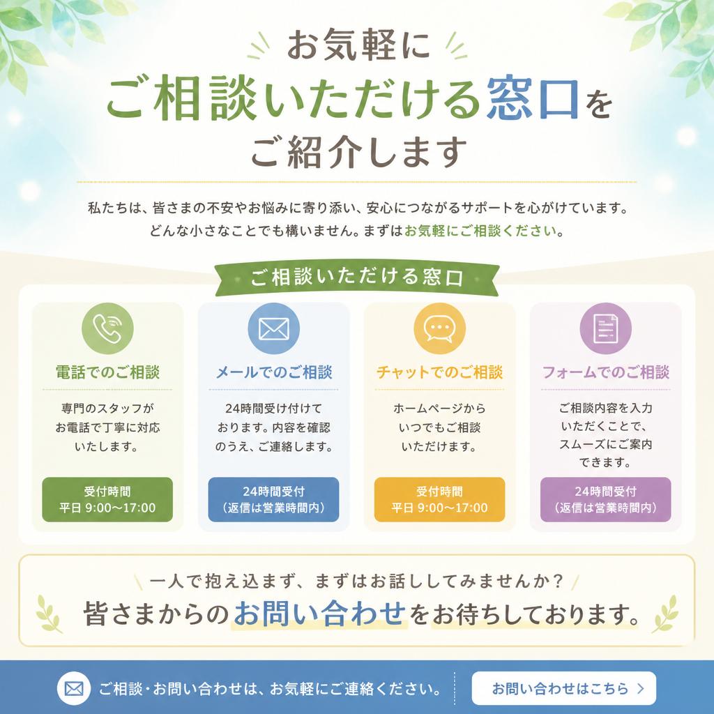 ご相談窓口のご案内