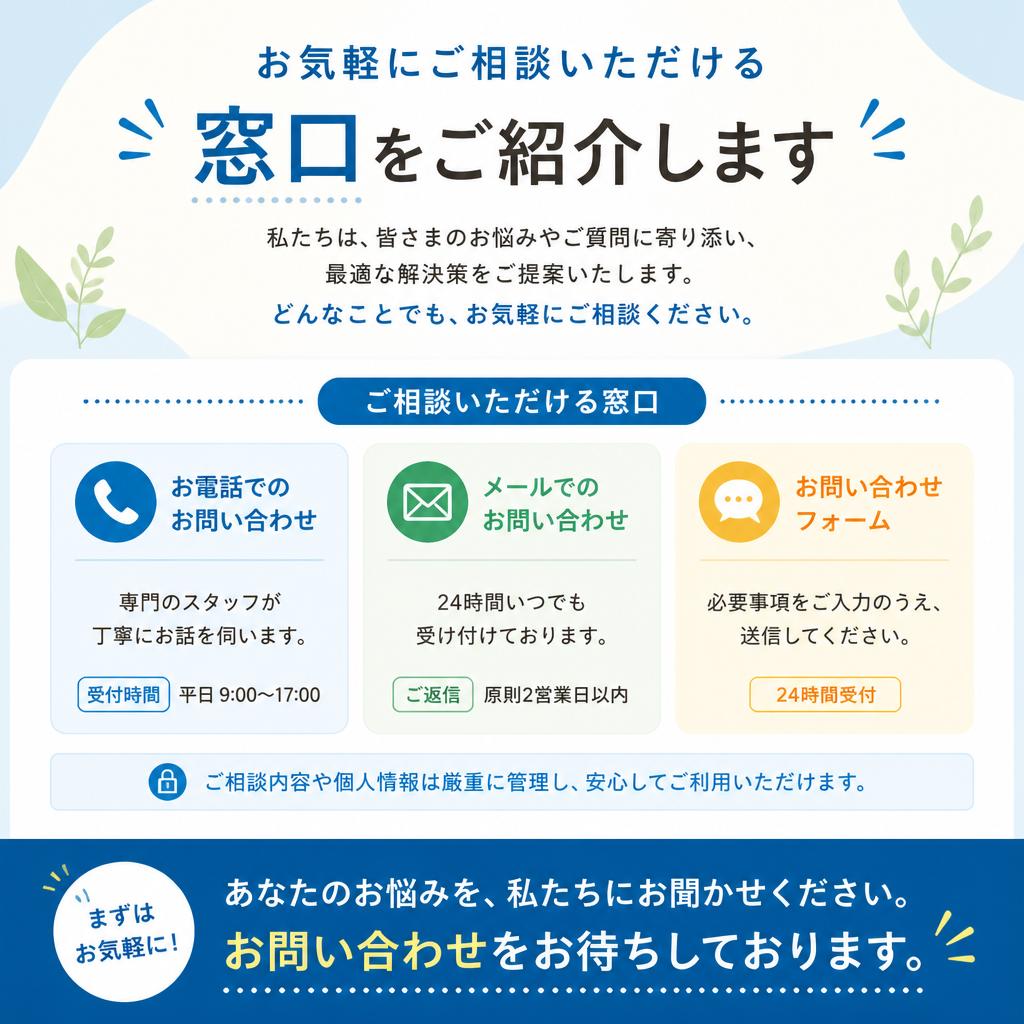 ご相談窓口のご案内